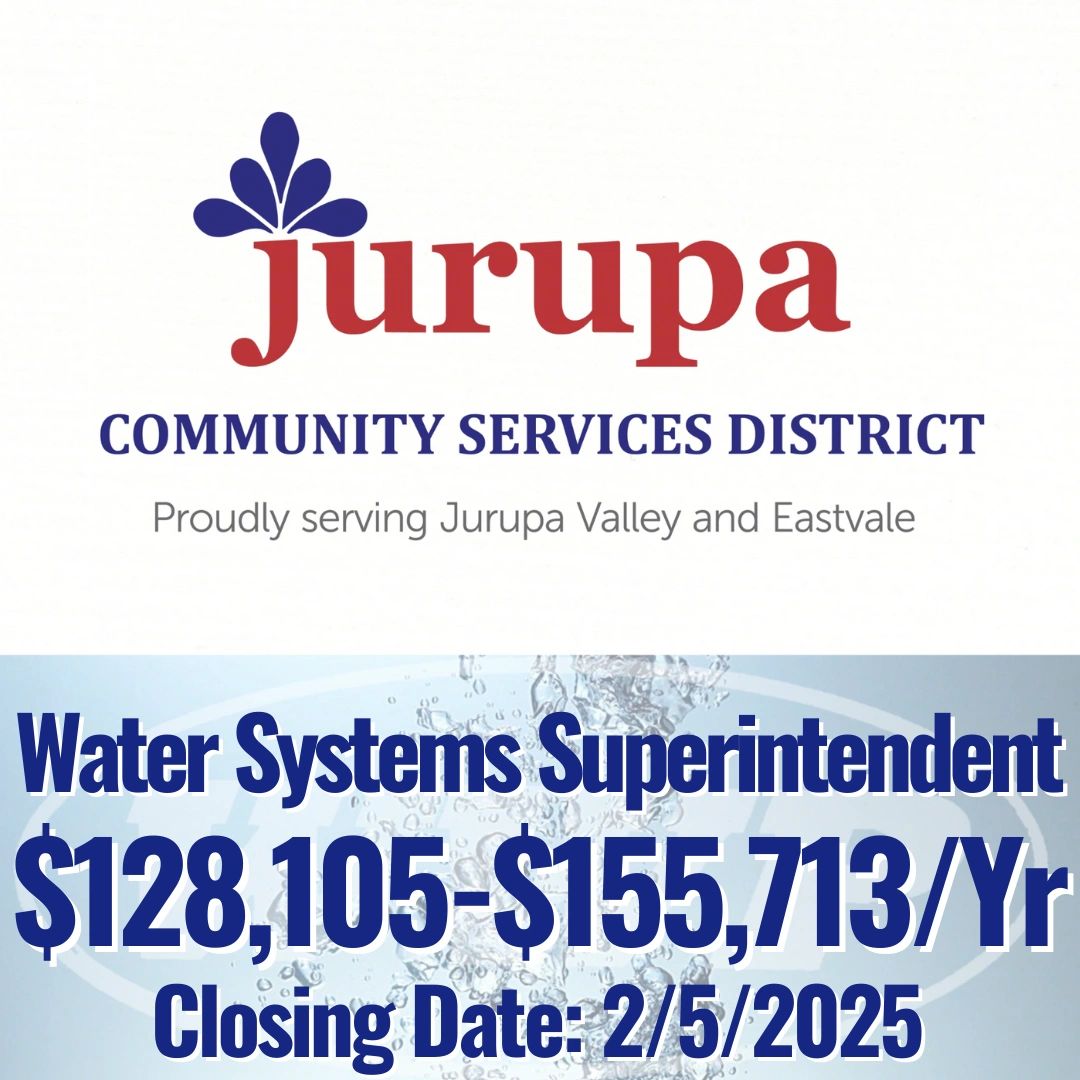 Water systems superintendent jurupa community services district